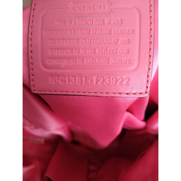 Coach Tote Retro 80s 90sSoho Boho Designer Spring Traditional Y2K Vermillion - Picture 9 of 10